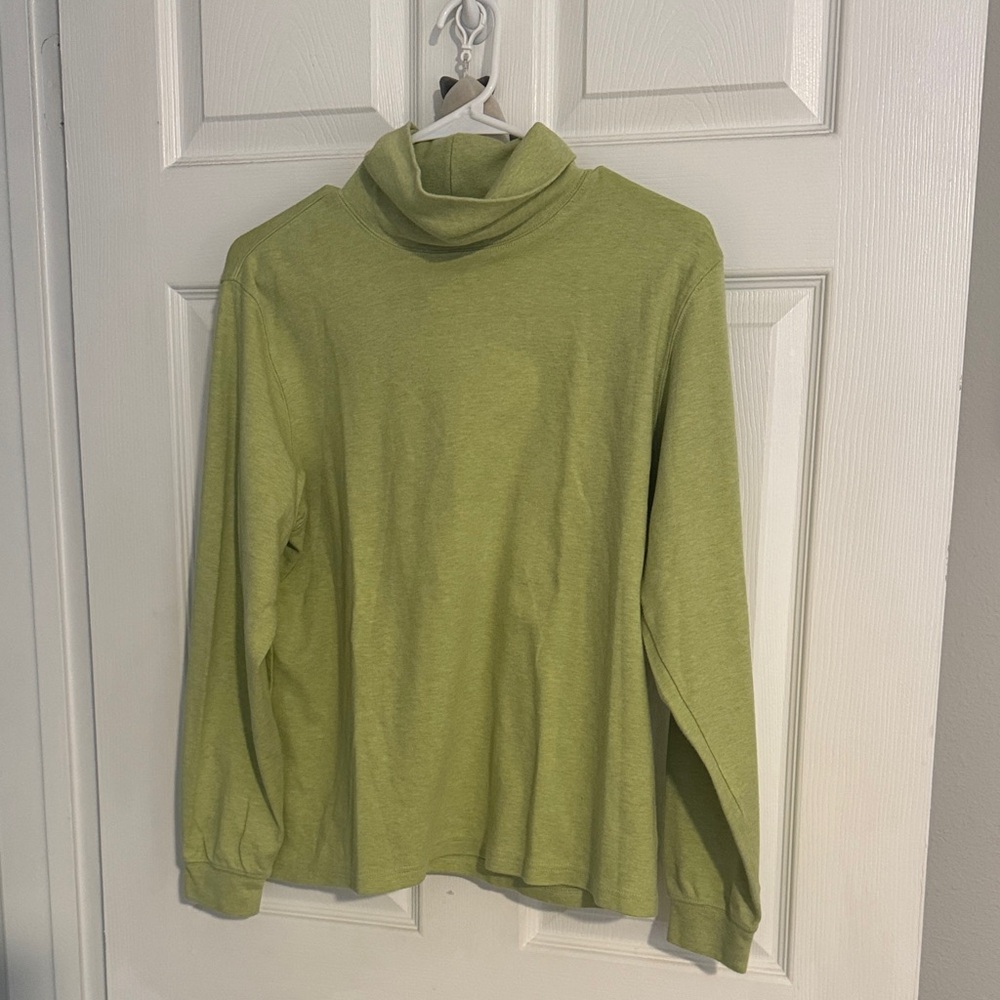 L.L. Bean Green Women's Turtleneck Sweater